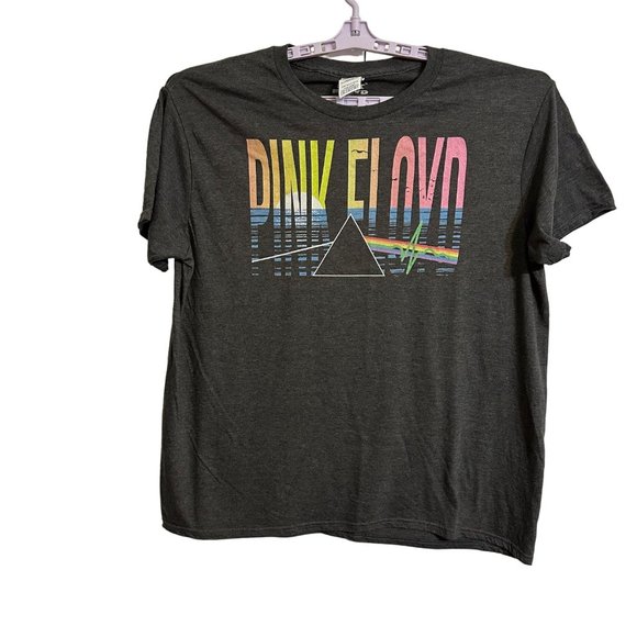Pink Floyd T-Shirt Adult XL Grey Logo Sunset Men's Graphic Tee NWOT - Picture 1 of 9